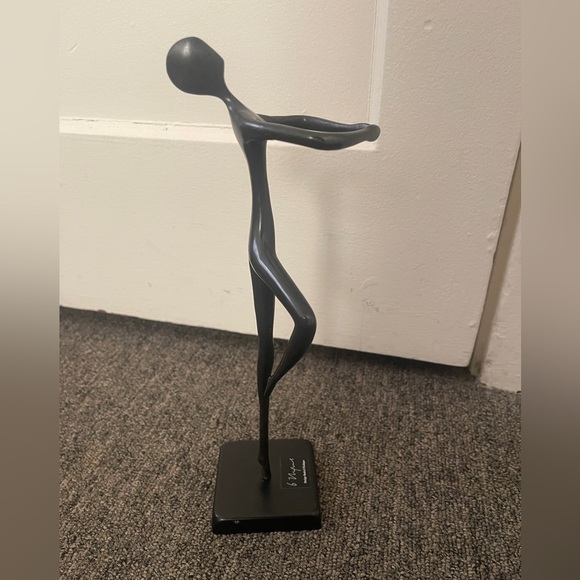Vintage IKEA - Bodrul Khalique Black Dancing Ballerina Sculpture Figure - Picture 4 of 7